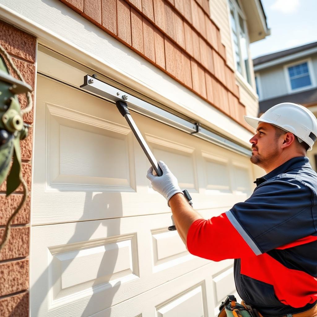 Grand Prairie Garage Doors professional technician at work